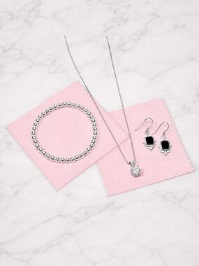 Sterling Silver Polishing Cloths now included with all sterling jewelry